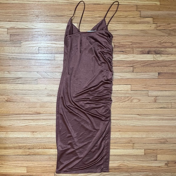 ZARA Brown Slip Dress - Picture 7 of 12